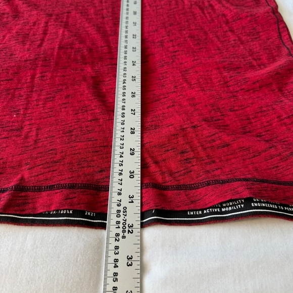 Dark Black by Projek Raw Men's Y2K T-Shirt Long Sleeve Marled Red XXL Streetwear - Picture 13 of 15